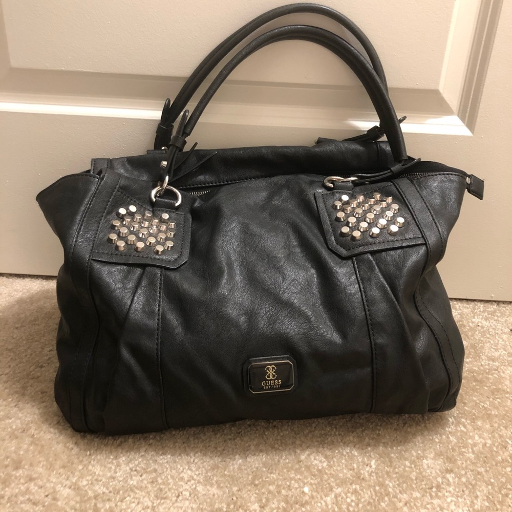 Guess Black Studded Handbag